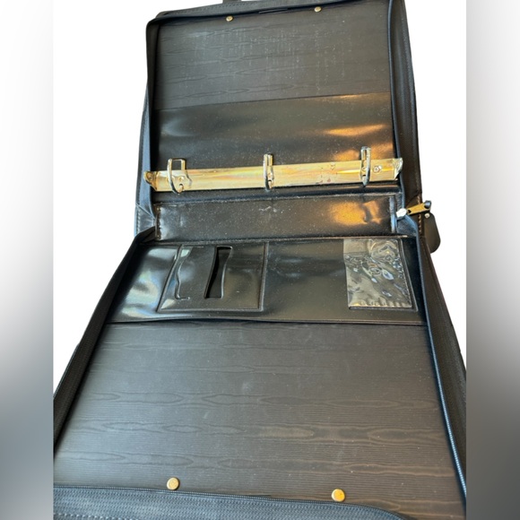 Retro 1980s Zip Around Quorum Software Geek Briefcase 3 Ring Work Binder - Picture 3 of 10